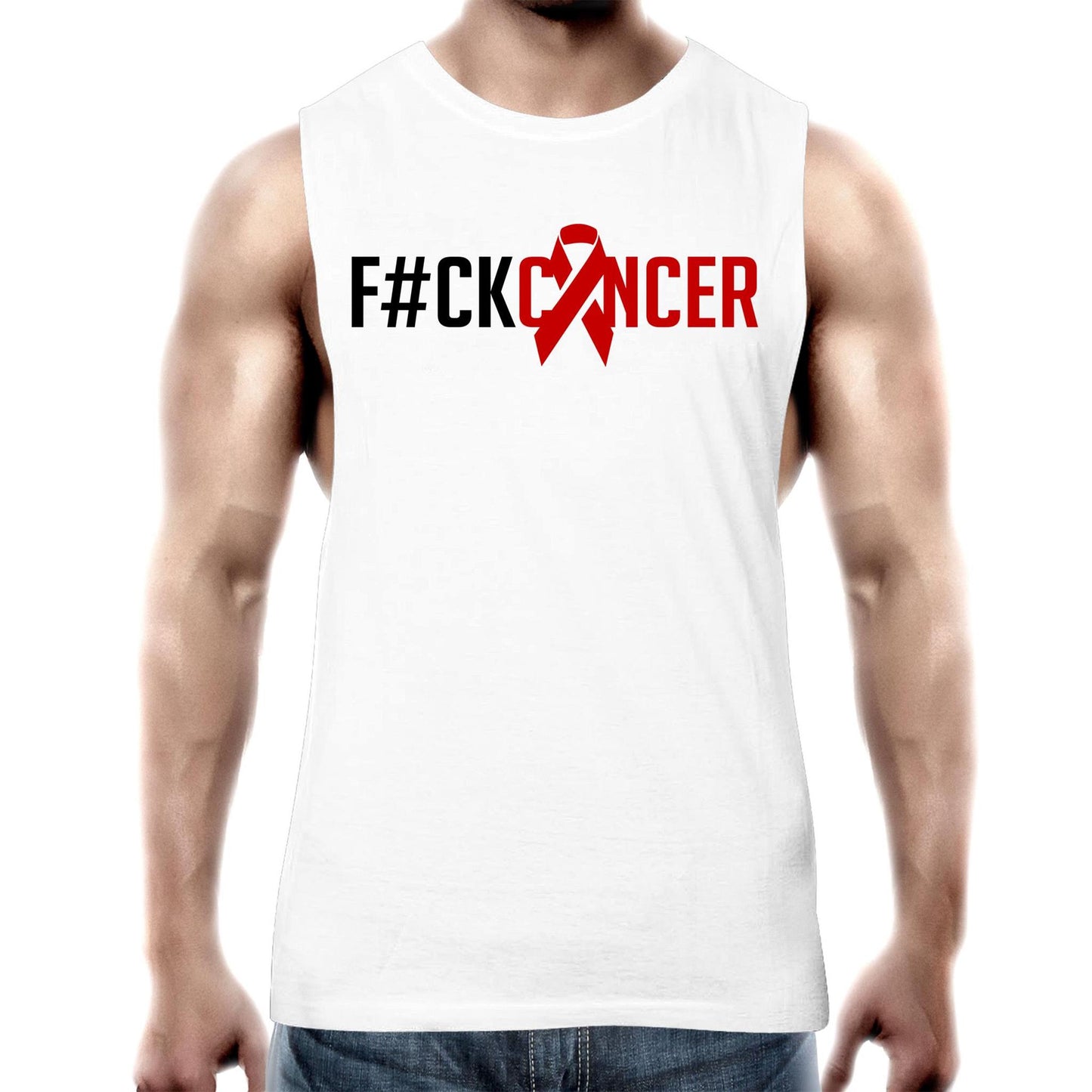 F#CK Cancer Mens Tank Top Tee