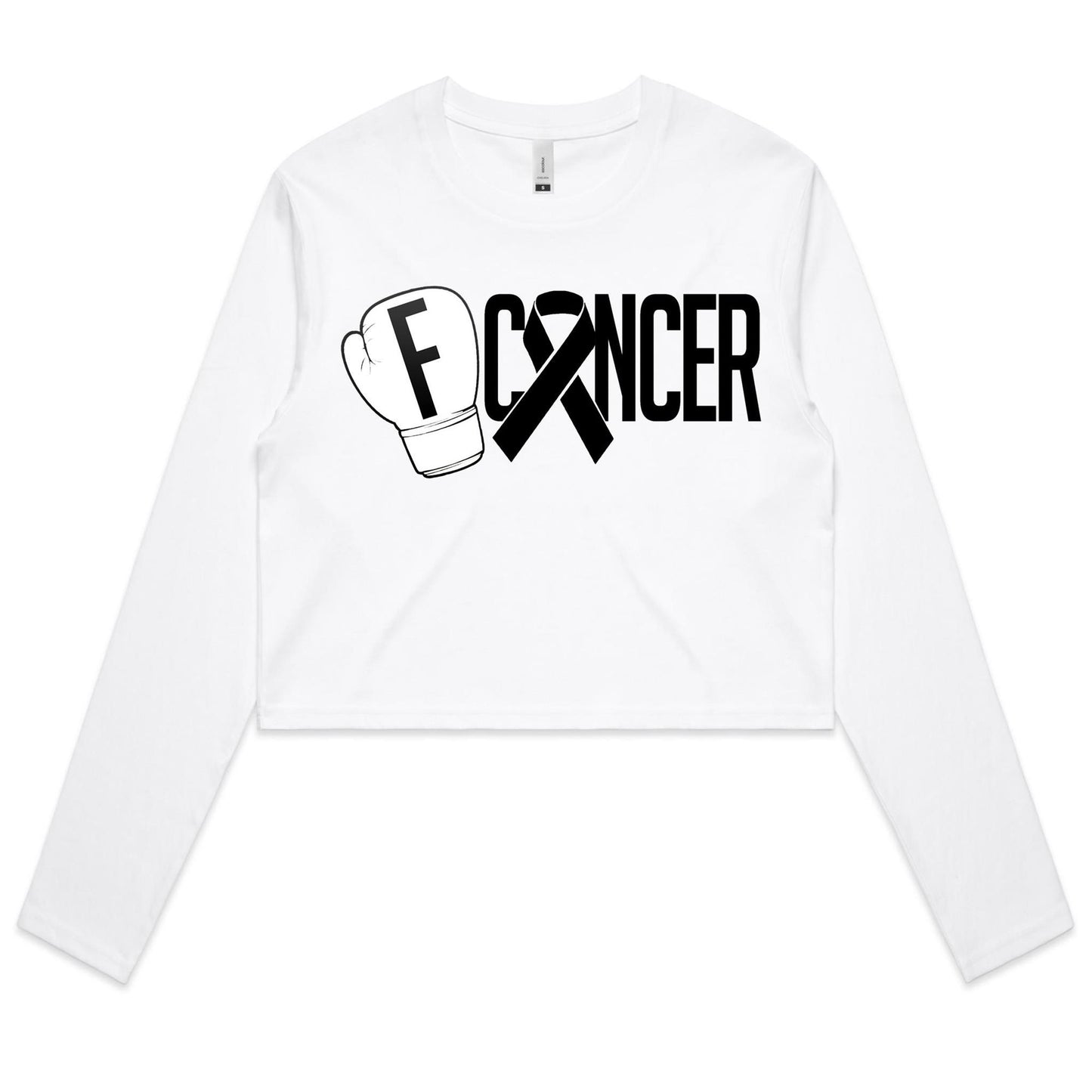 Melanoma Women's Long Sleeve Crop Tee