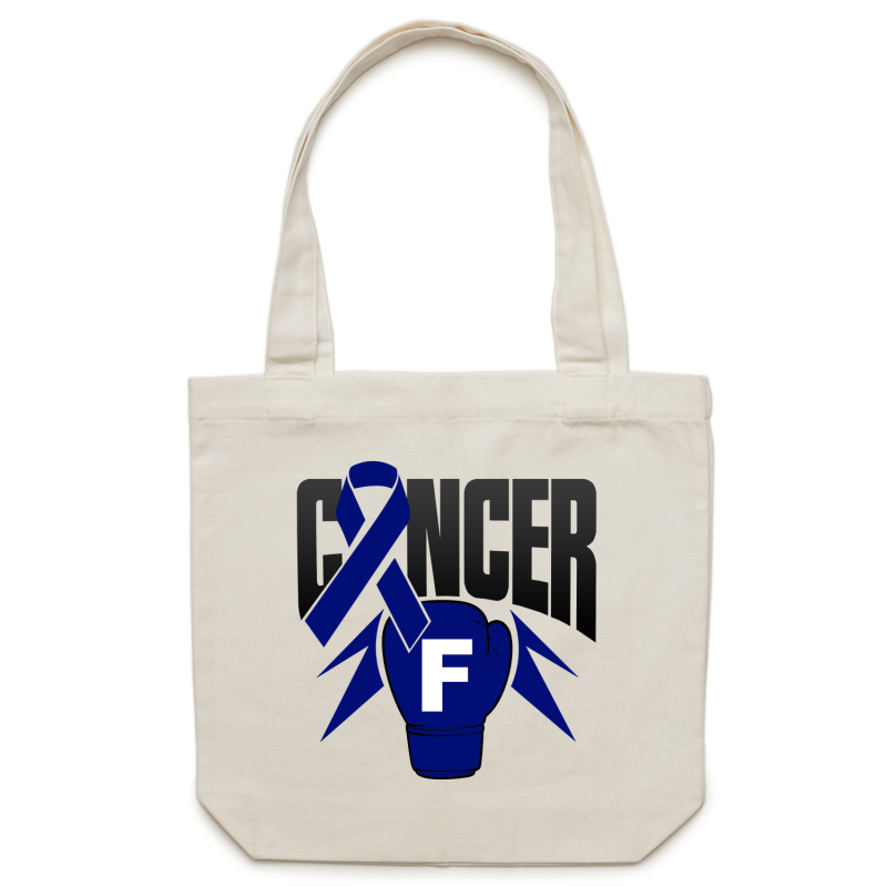 Bowel Cancer Canvas Tote Bag