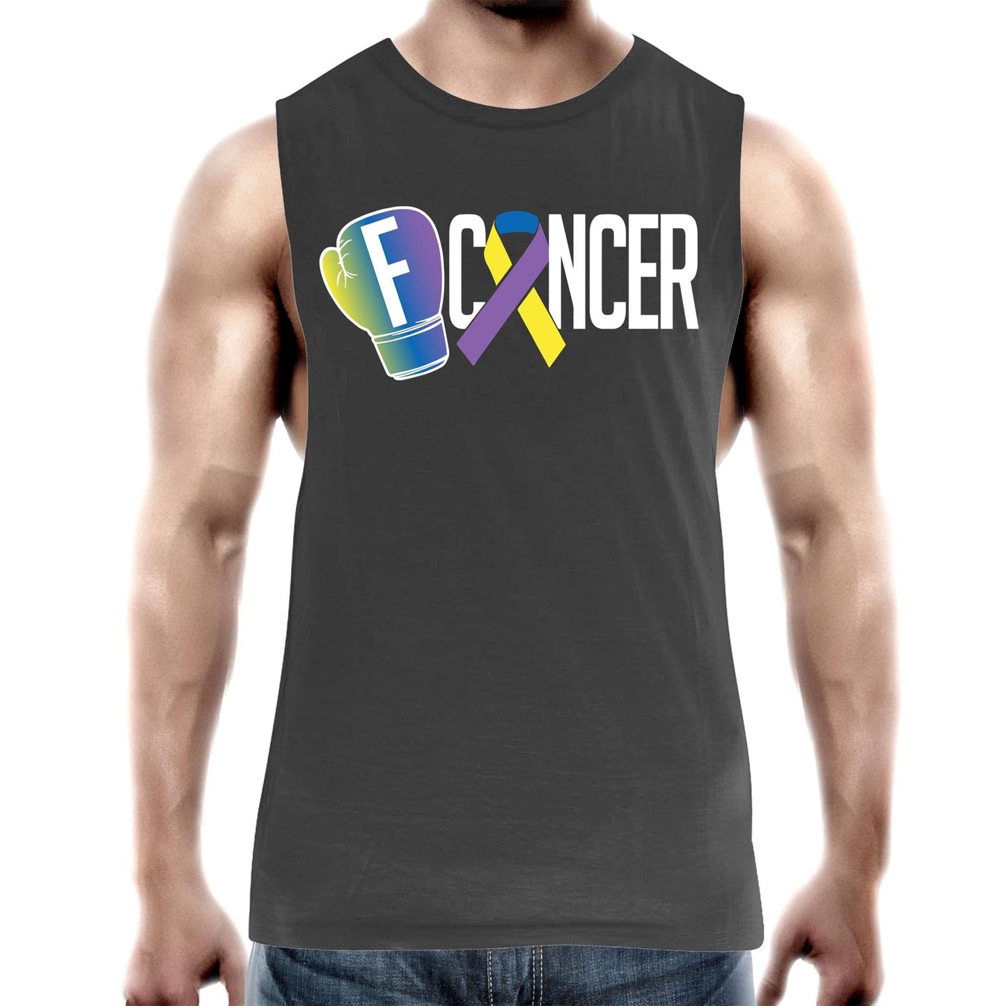 Bladder Cancer Mens Tank Top Tee