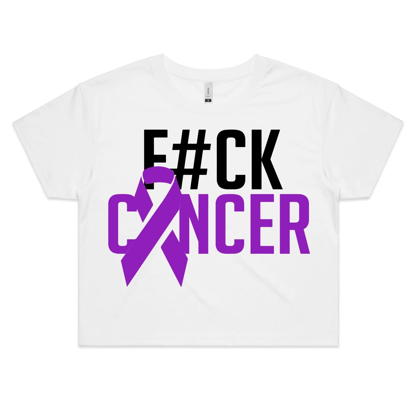 F#CK Pancreatic Cancer Women's Crop Tee
