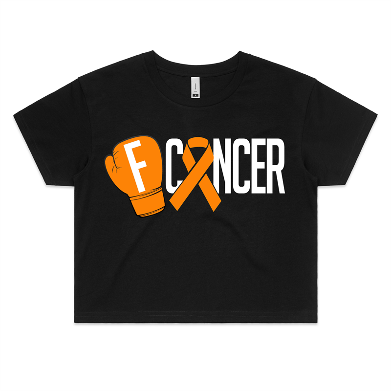 Leukaemia Womens Crop Tee