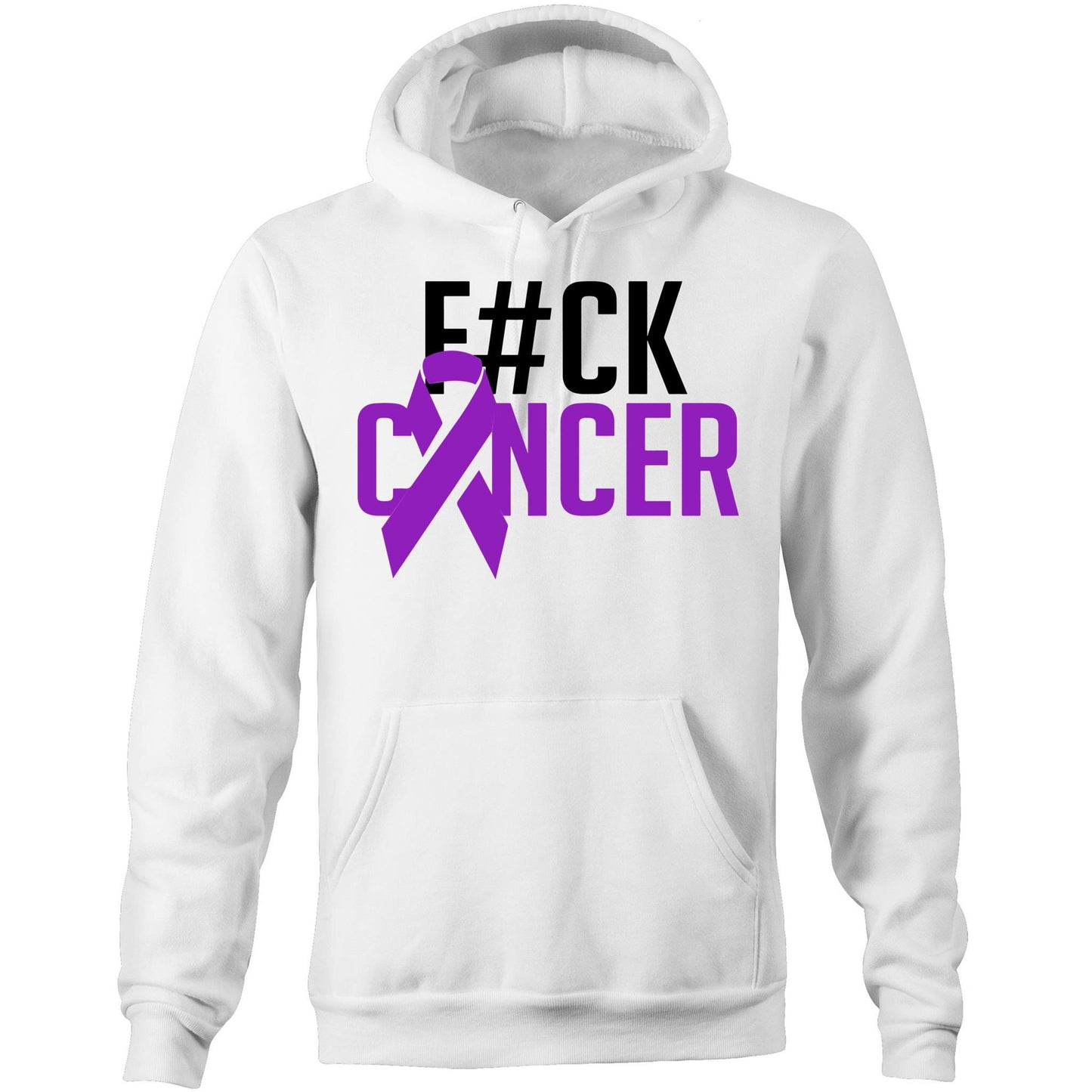 F#CK Pancreatic Cancer Pocket Hoodie (Alt-Print)