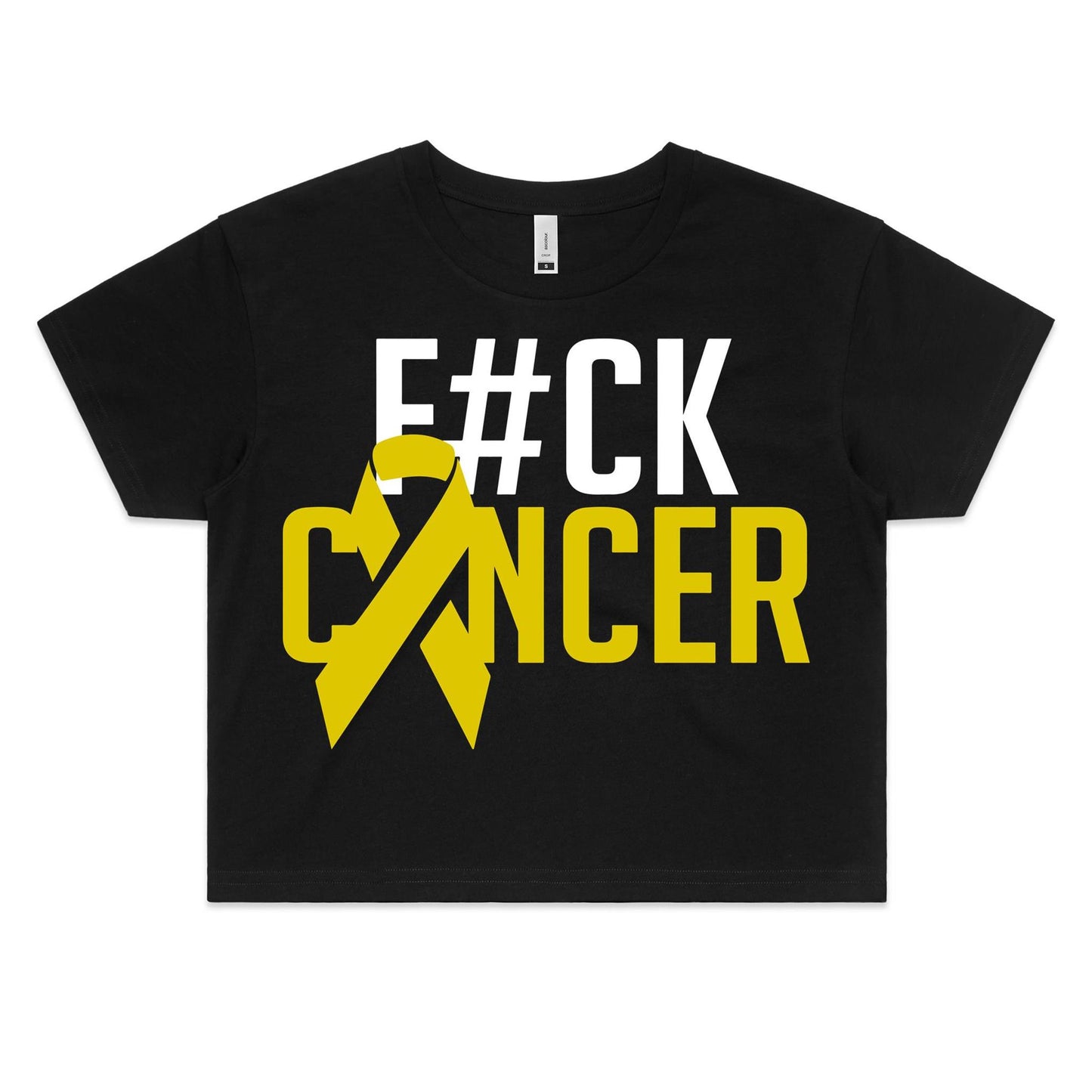 F#CK Sarcoma Womens Crop Tee (Alt-Print)