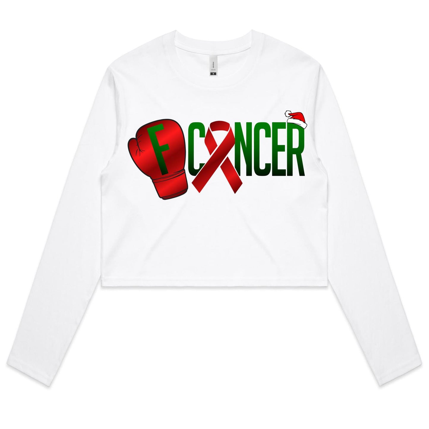 Christmas Women's Long Sleeve Crop Tee