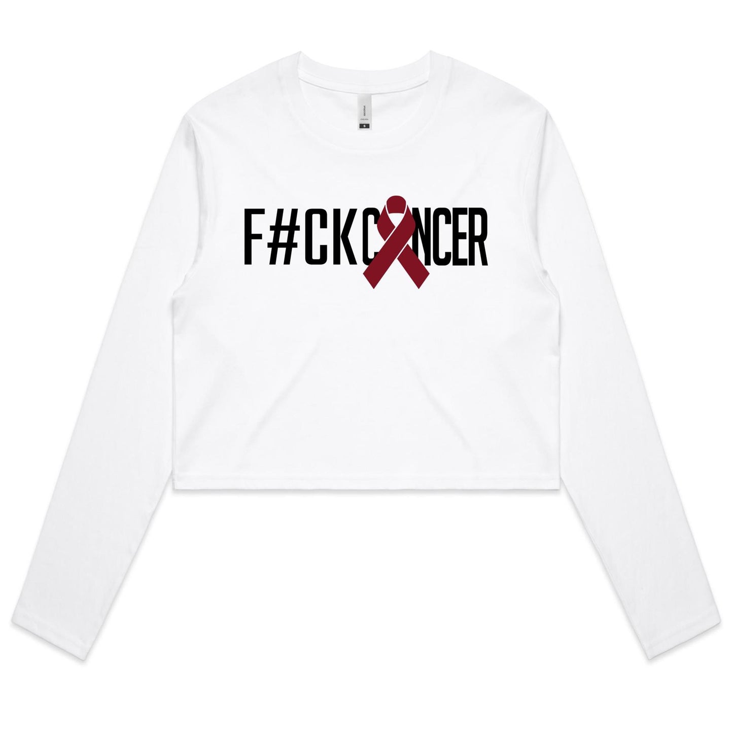 F#CK Multiple Myeloma Women's Long Sleeve Crop Tee