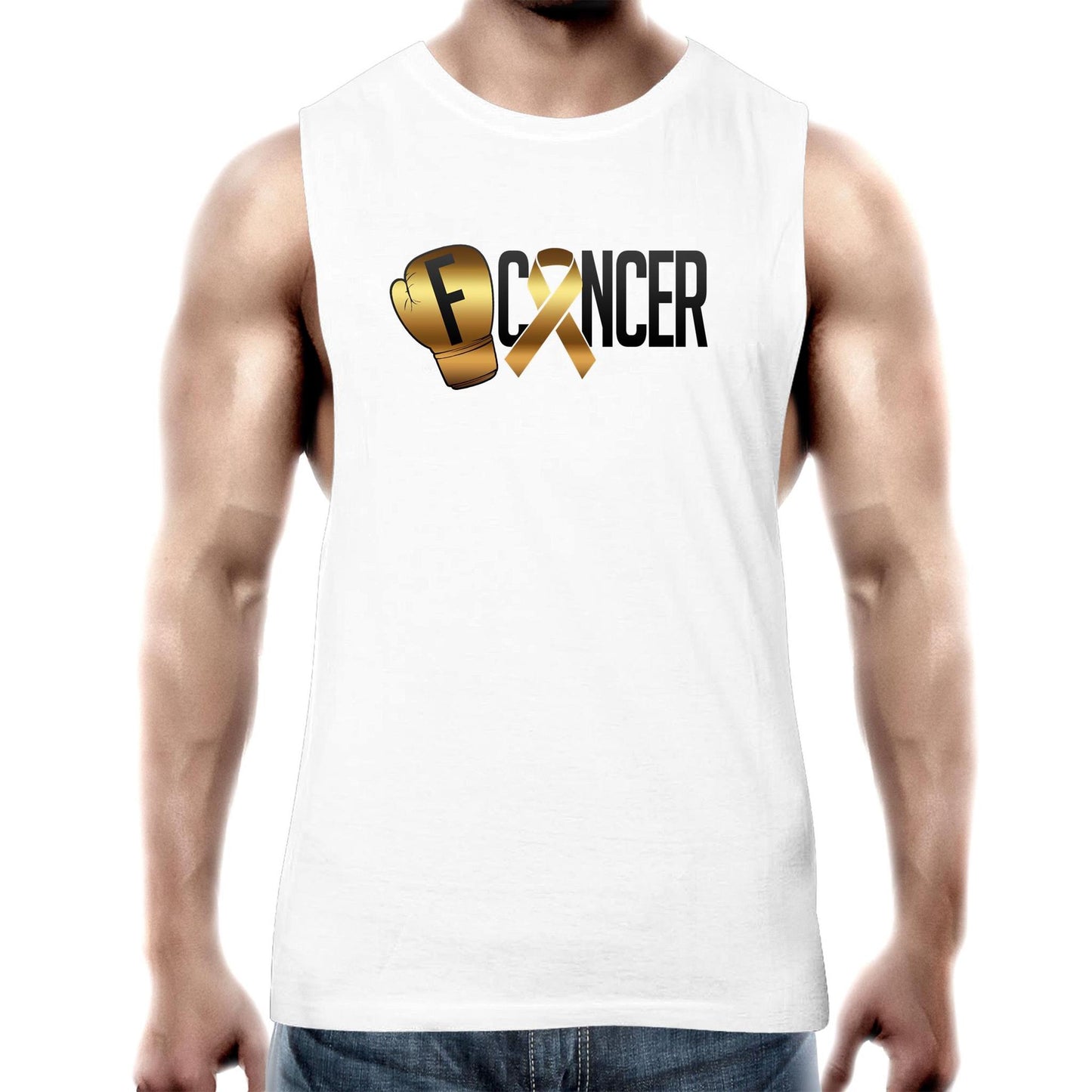 Childhood Cancer Mens Tank Top Tee