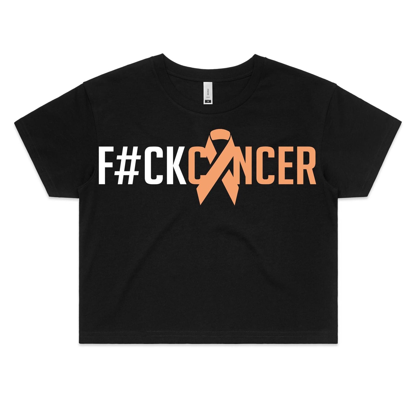 F#CK Uterine Cancer Women's Crop Tee