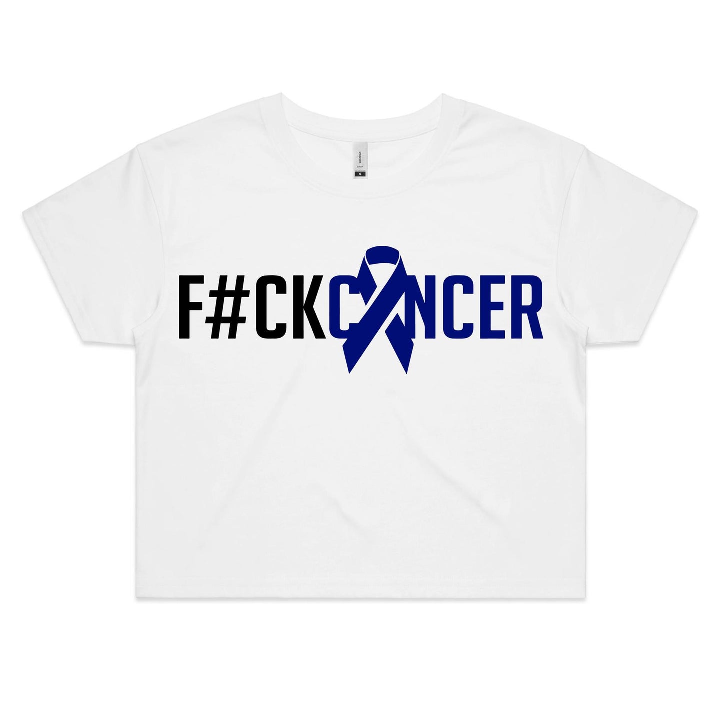 F#CK Bowel Cancer Womens Crop Tee