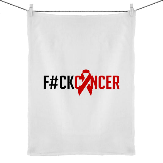F#CK Cancer Tea Towel