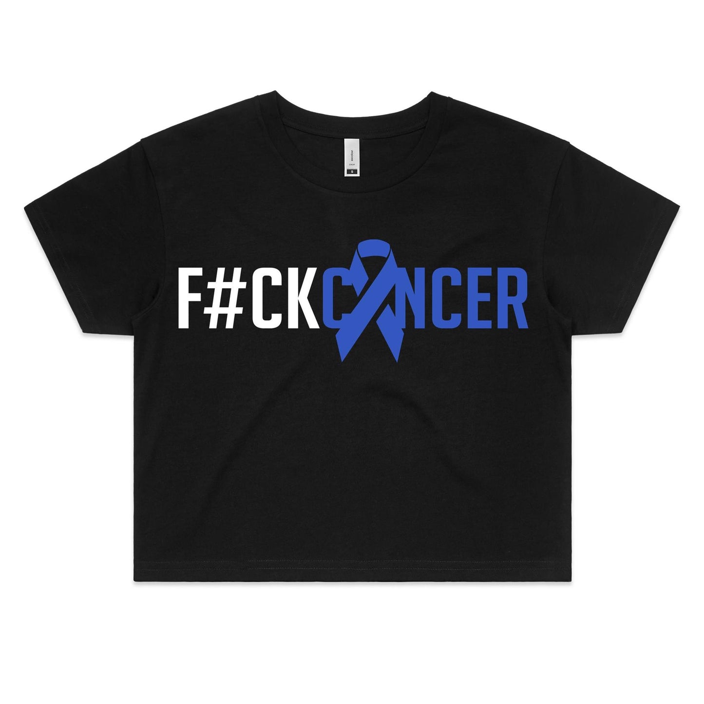 F#CK Bowel Cancer Womens Crop Tee