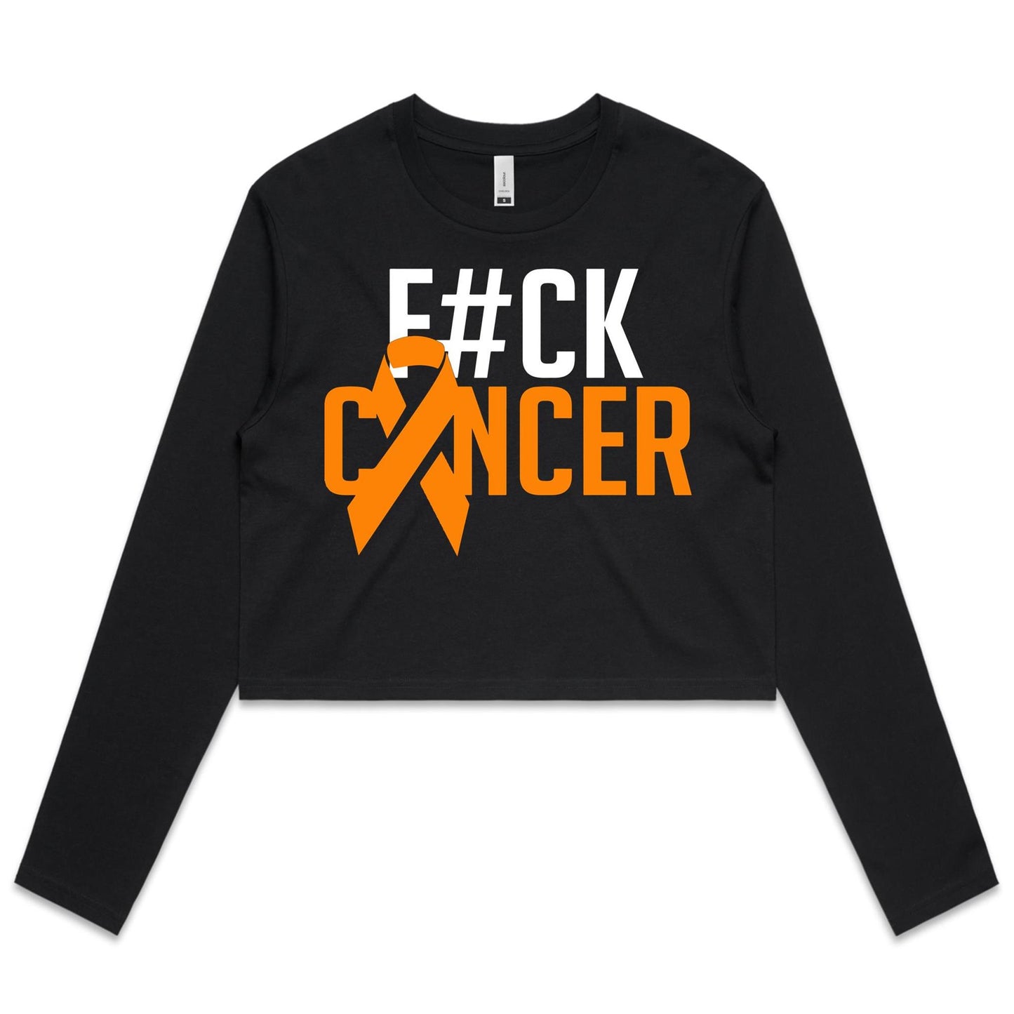 F#CK Leukaemia Women's Long Sleeve Crop Tee