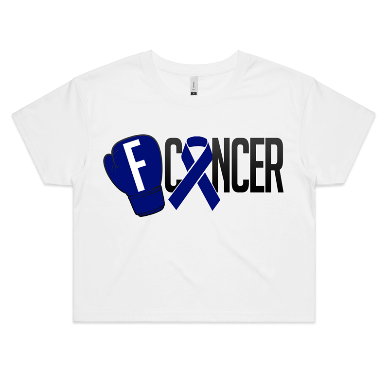 Bowel Cancer Womens Crop Tee