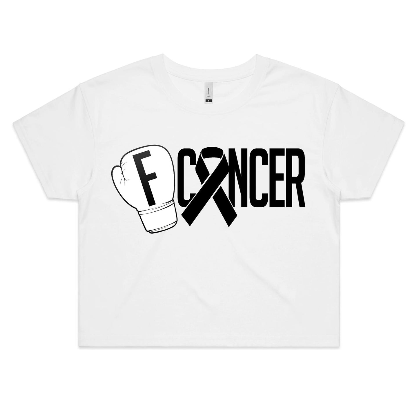 Melanoma Cancer Womens Crop Tee