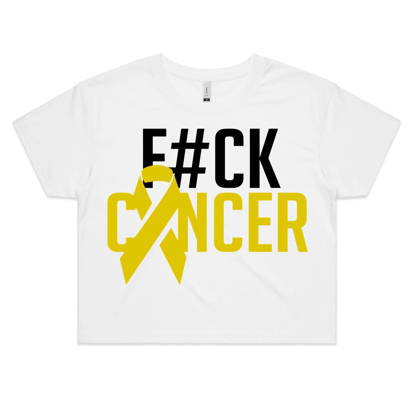 F#CK Sarcoma Womens Crop Tee (Alt-Print)