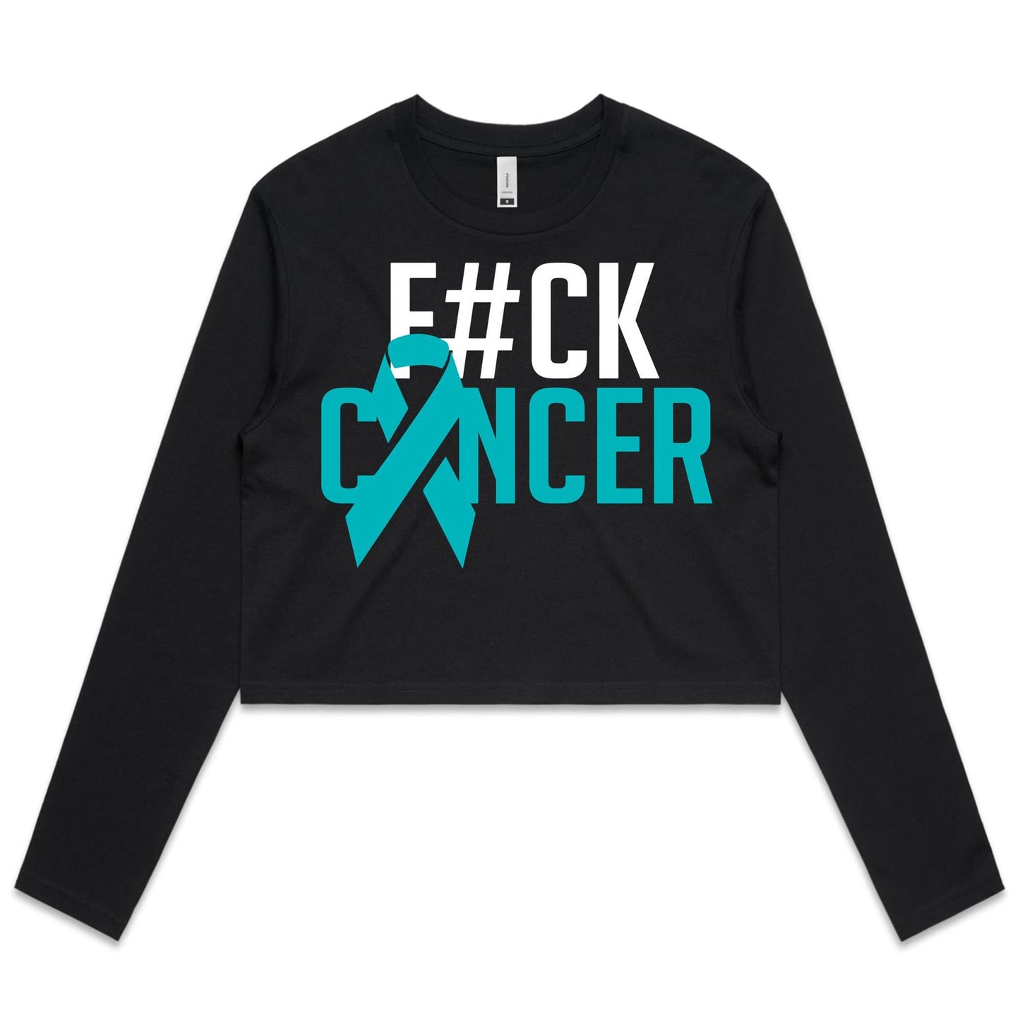 F#CK Ovarian Women's Long Sleeve Crop Tee