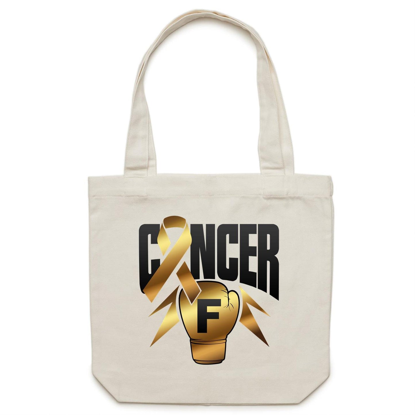 Childhood Cancer Canvas Tote Bag
