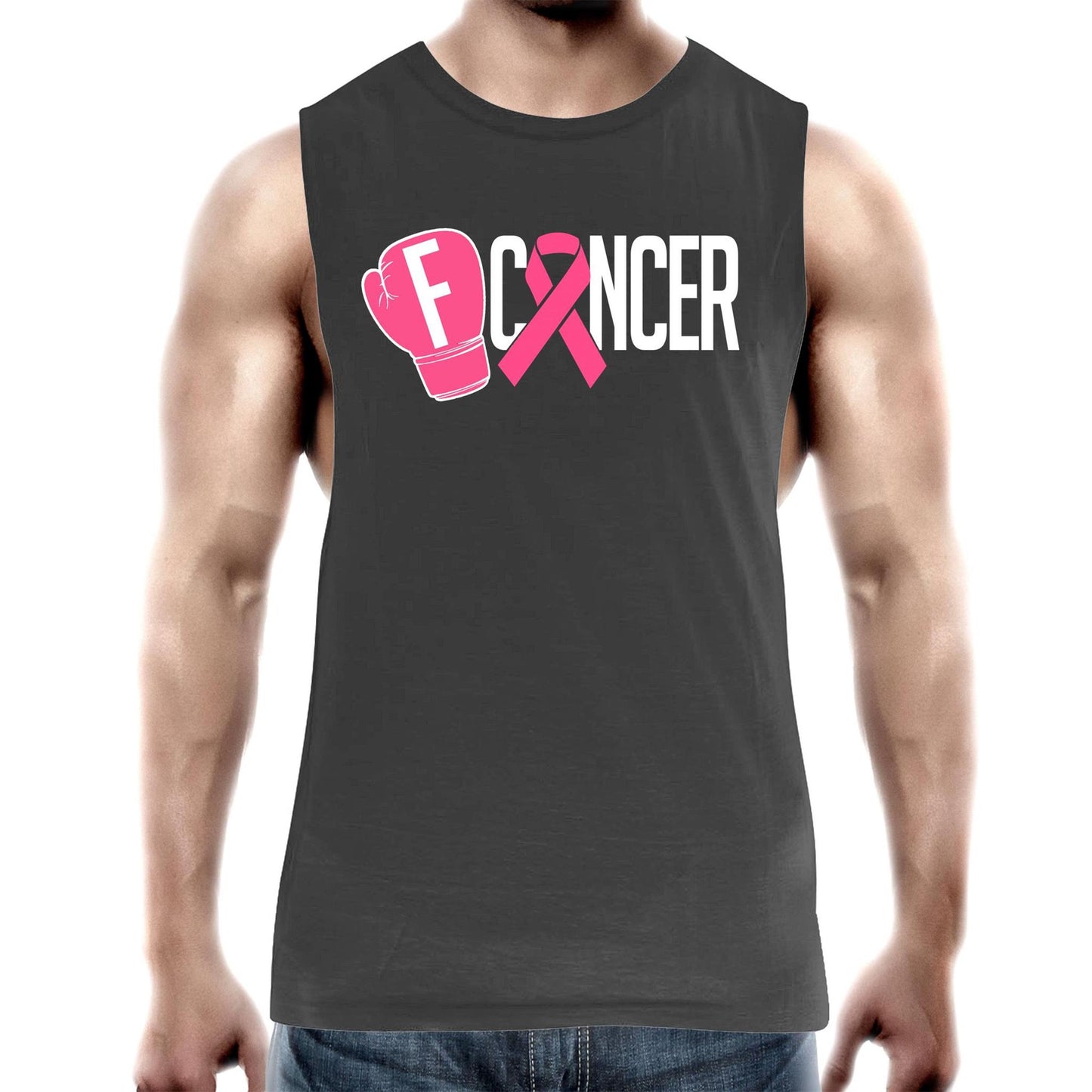 Breast Cancer Mens Tank Top Tee
