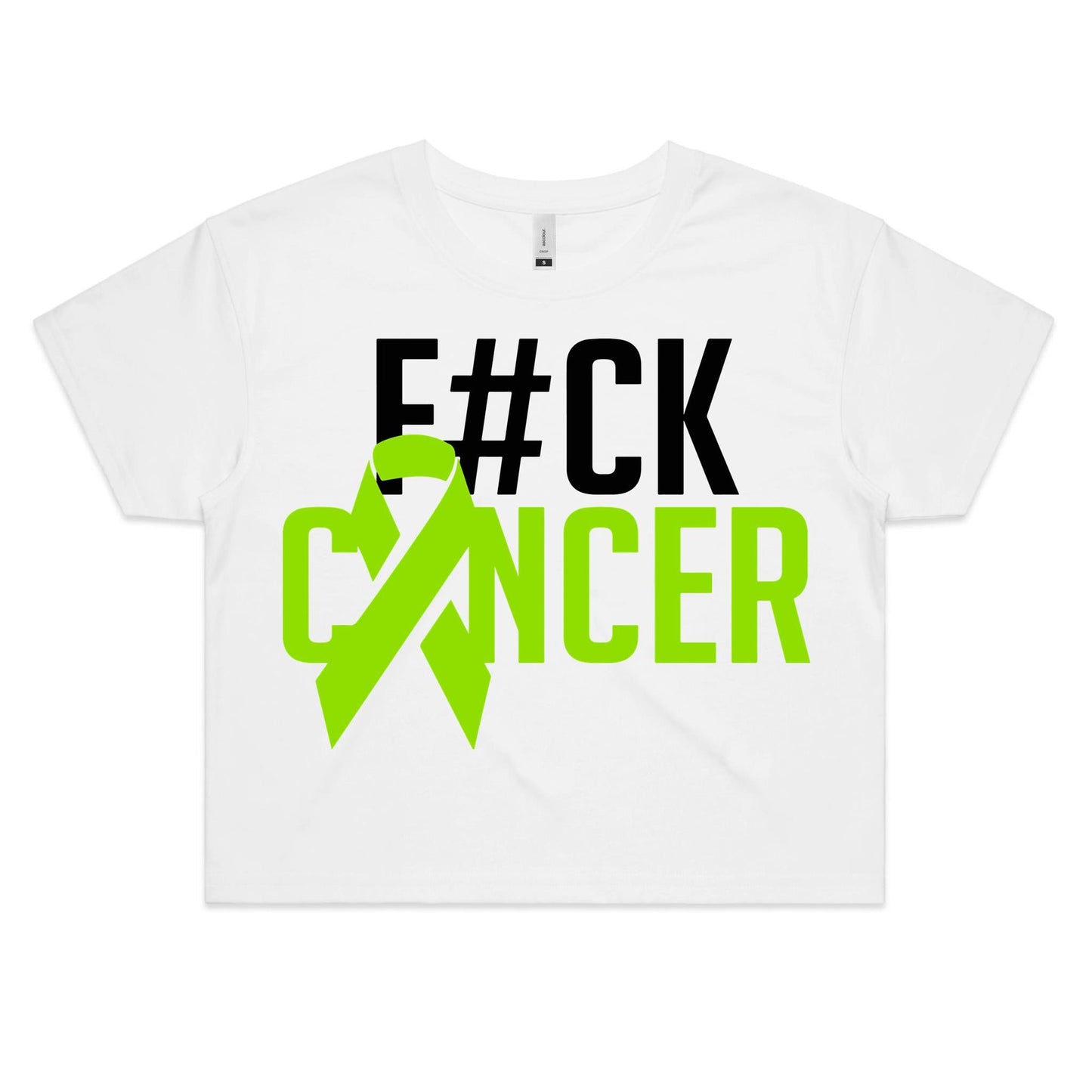 F#CK Lymphoma Women's Crop Tee (Alt-Print)