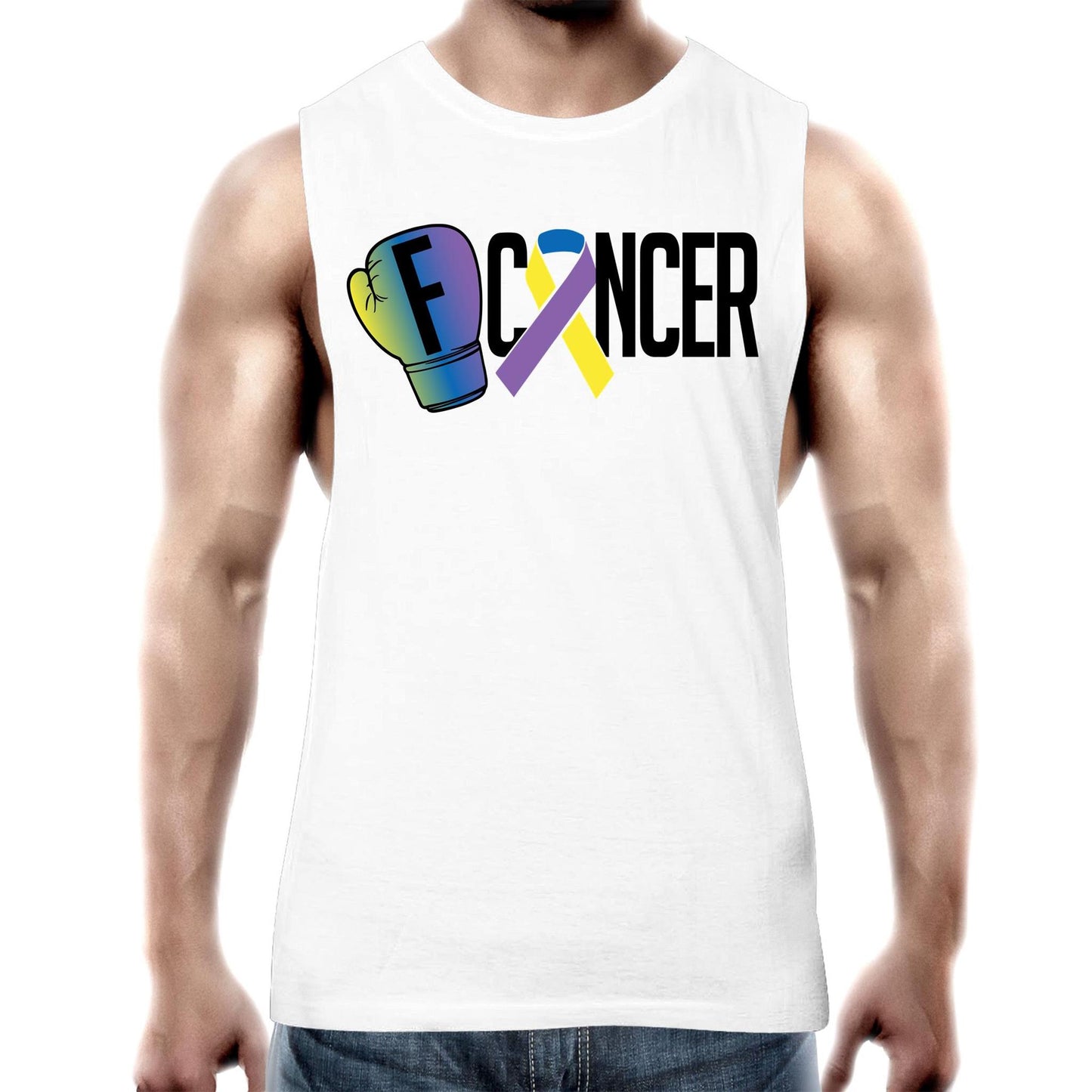 Bladder Cancer Mens Tank Top Tee