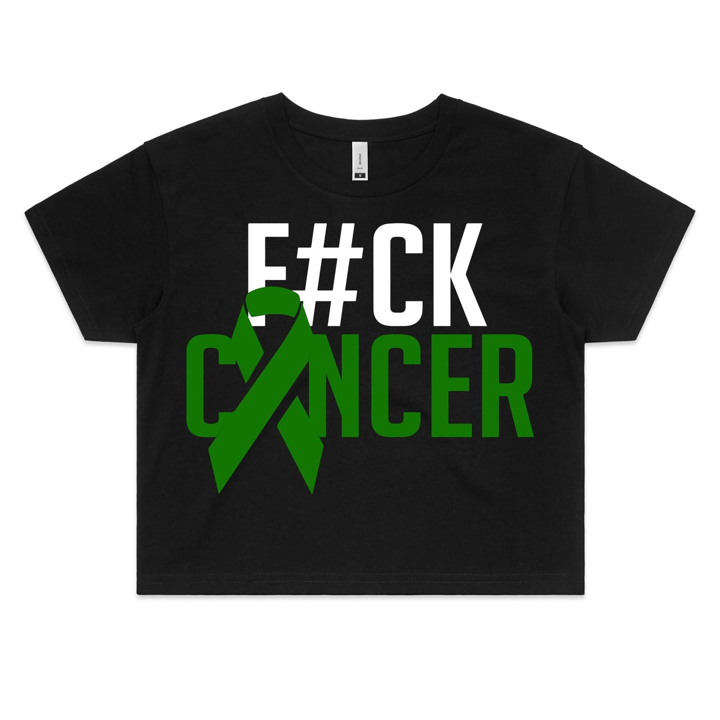 F#CK Liver Cancer Women's Crop Tee