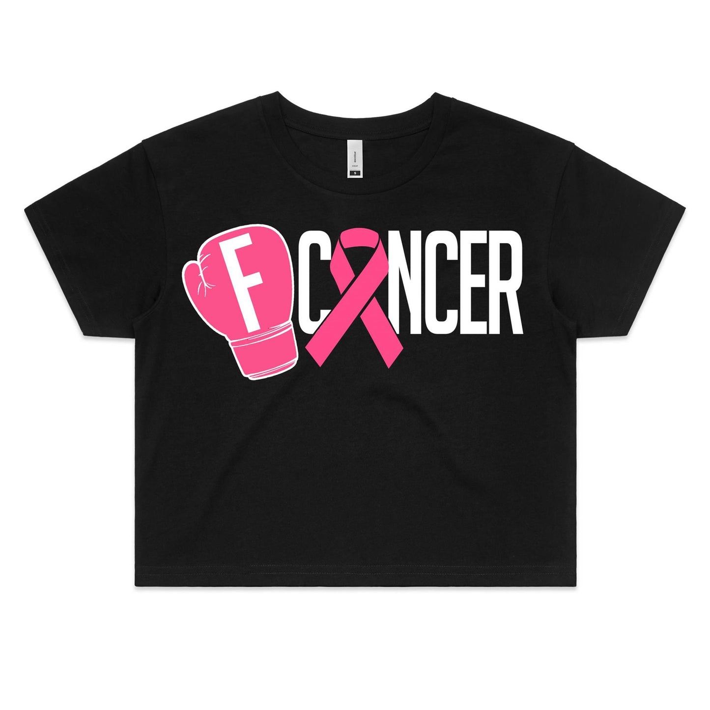 Breast Cancer Womens Crop Tee