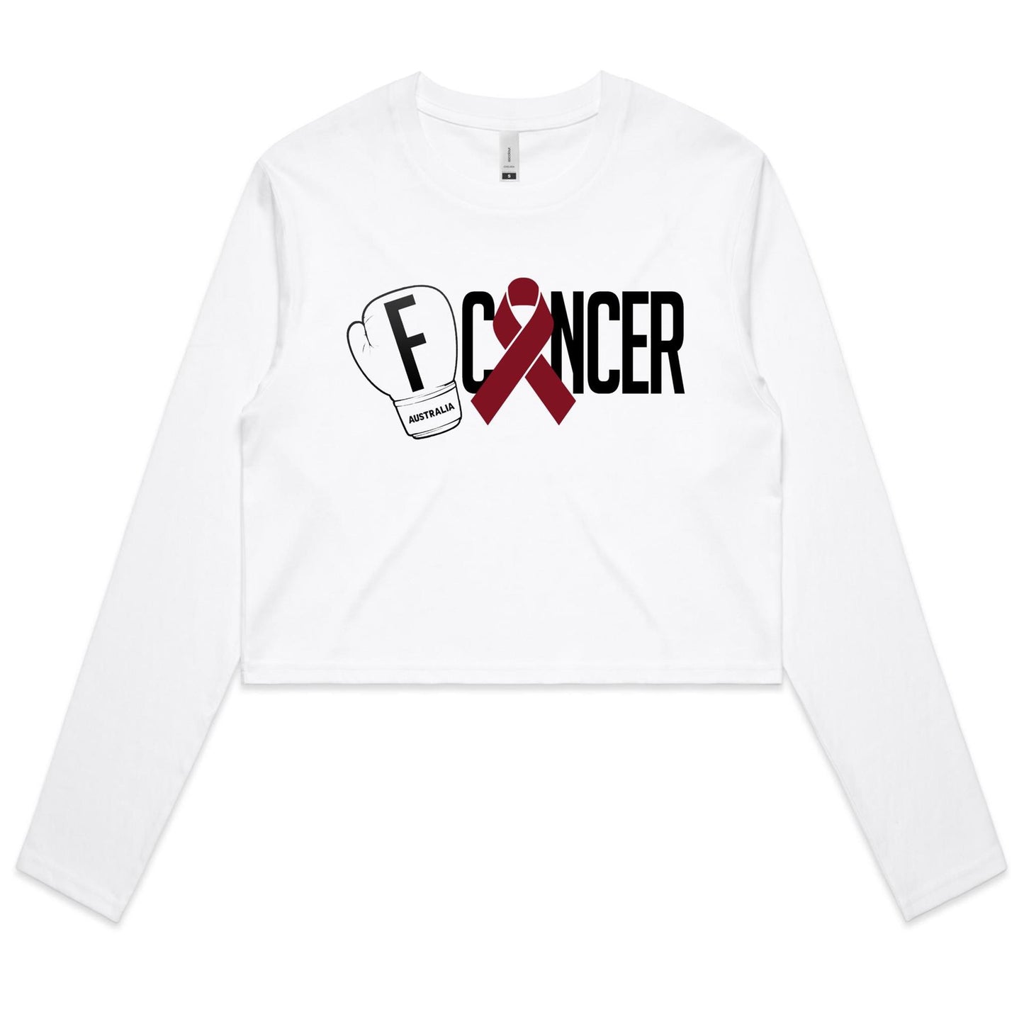 Multiple Myeloma Women's Long Sleeve Crop Tee