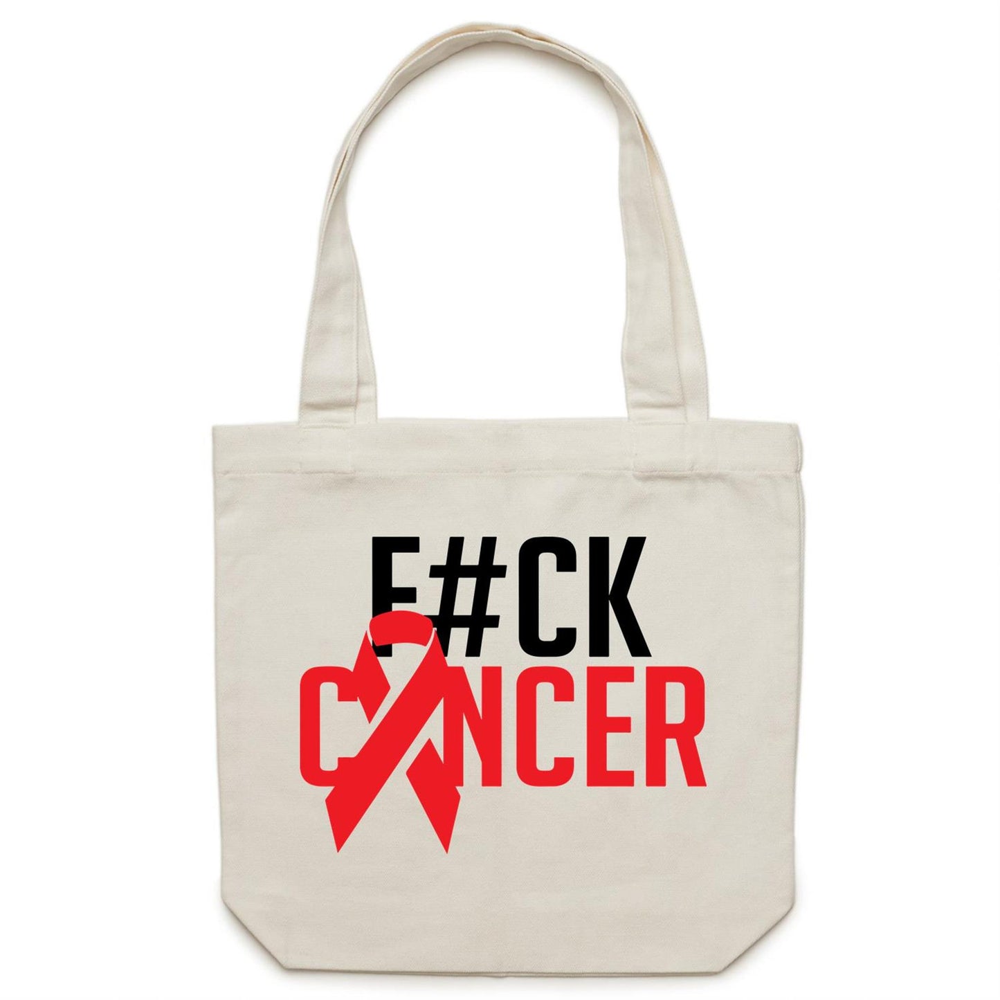 F#CK Cancer Canvas Tote Bag