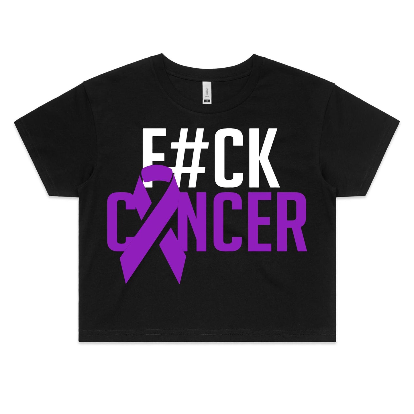 F#CK Pancreatic Cancer Women's Crop Tee