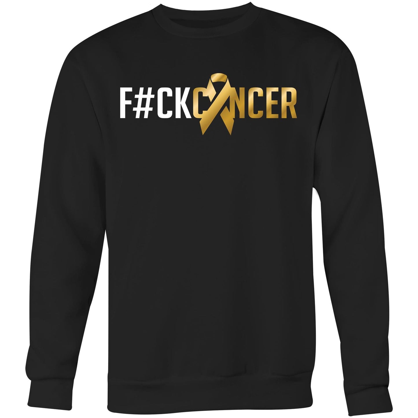 F#CK Childhood Cancer Crew Sweatshirt