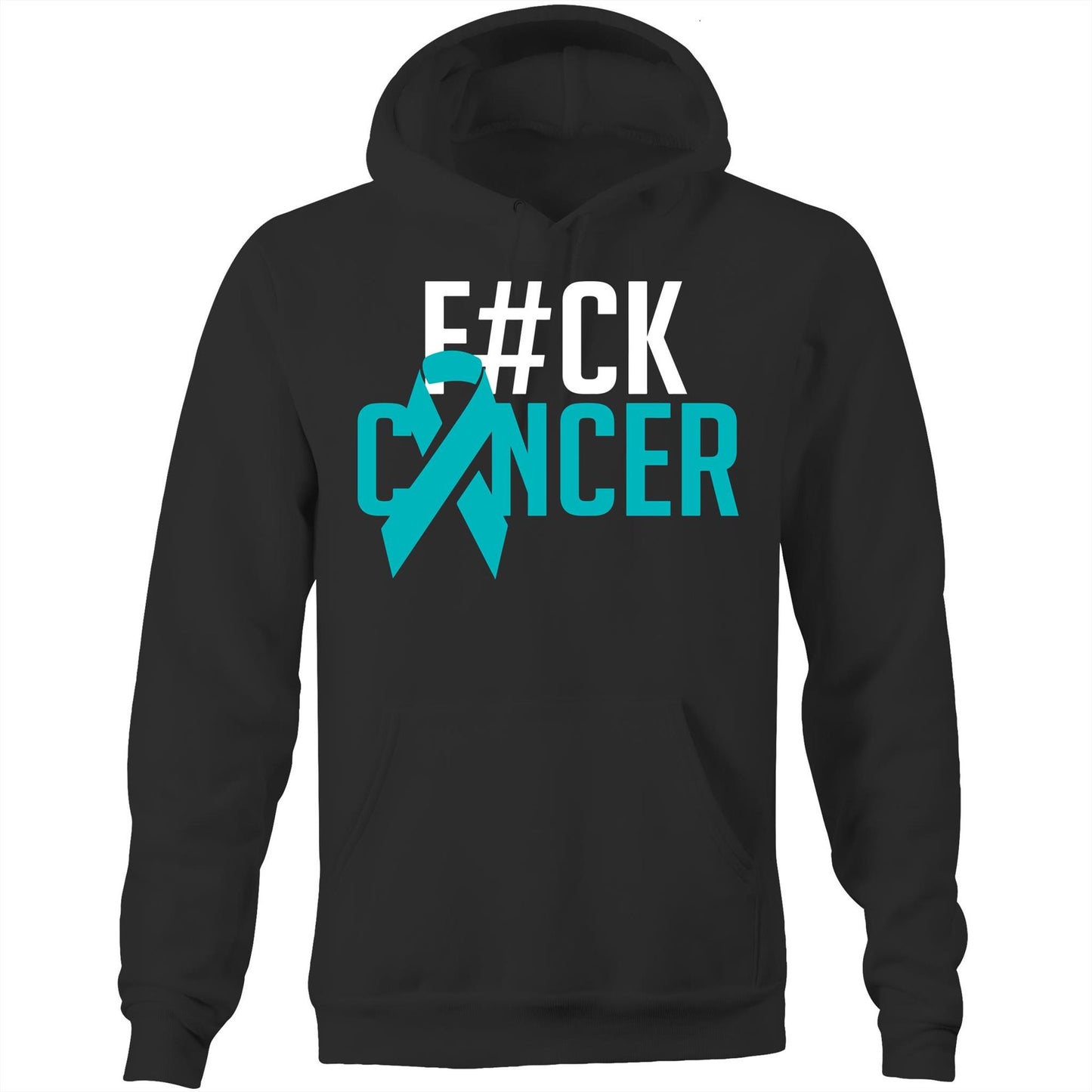 F#CK Ovarian Cancer Pocket Hoodie (Alt-Print)