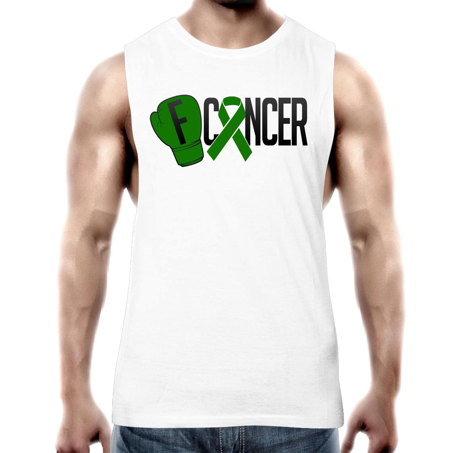 Liver Cancer Mens Tank Top Tee
