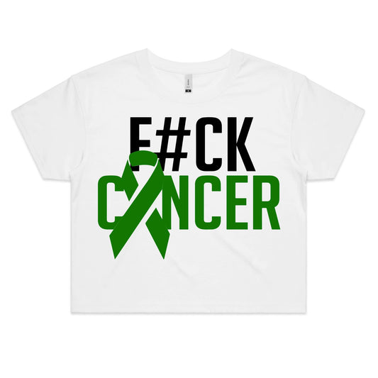 F#CK Liver Cancer Women's Crop Tee