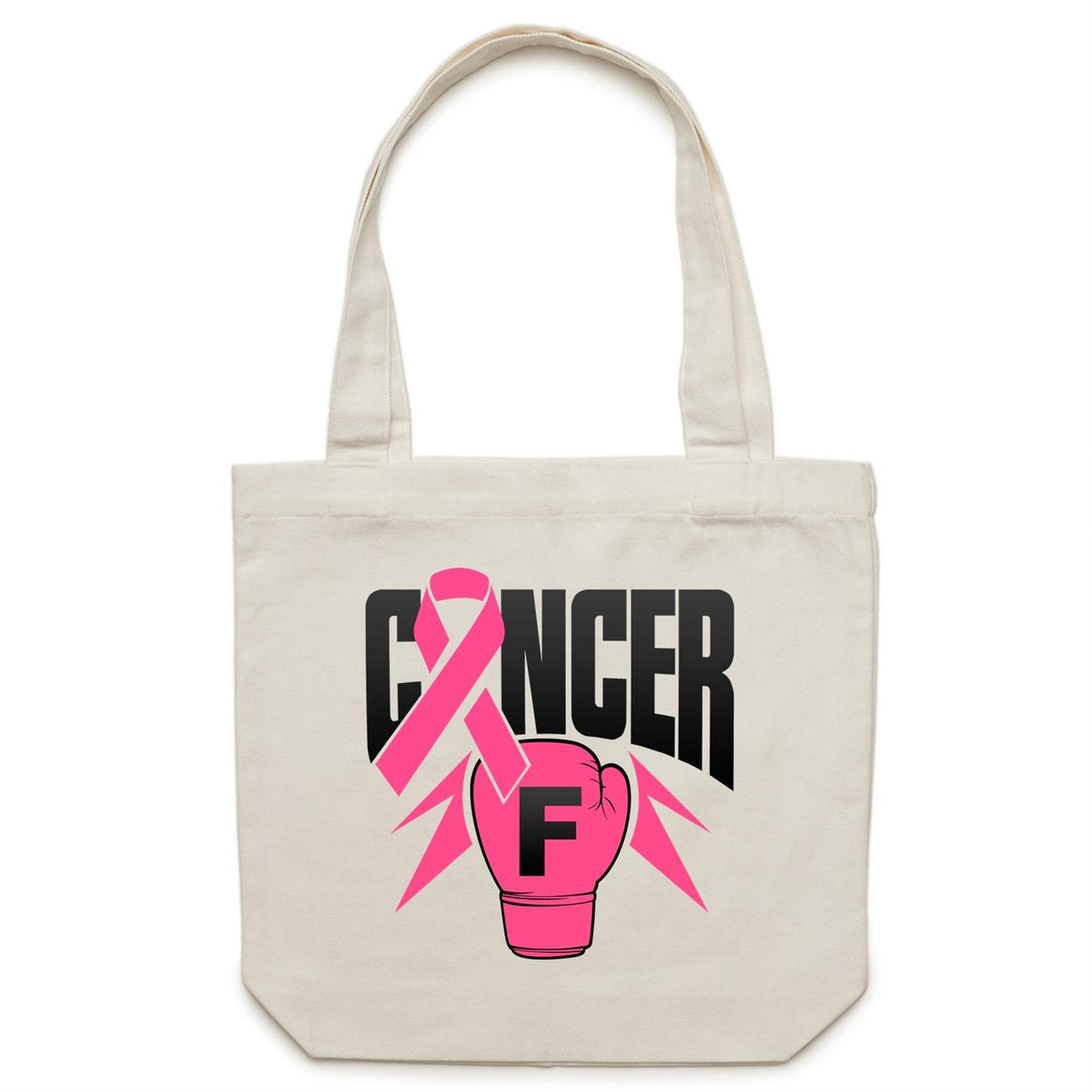 Breast Cancer Canvas Tote Bag